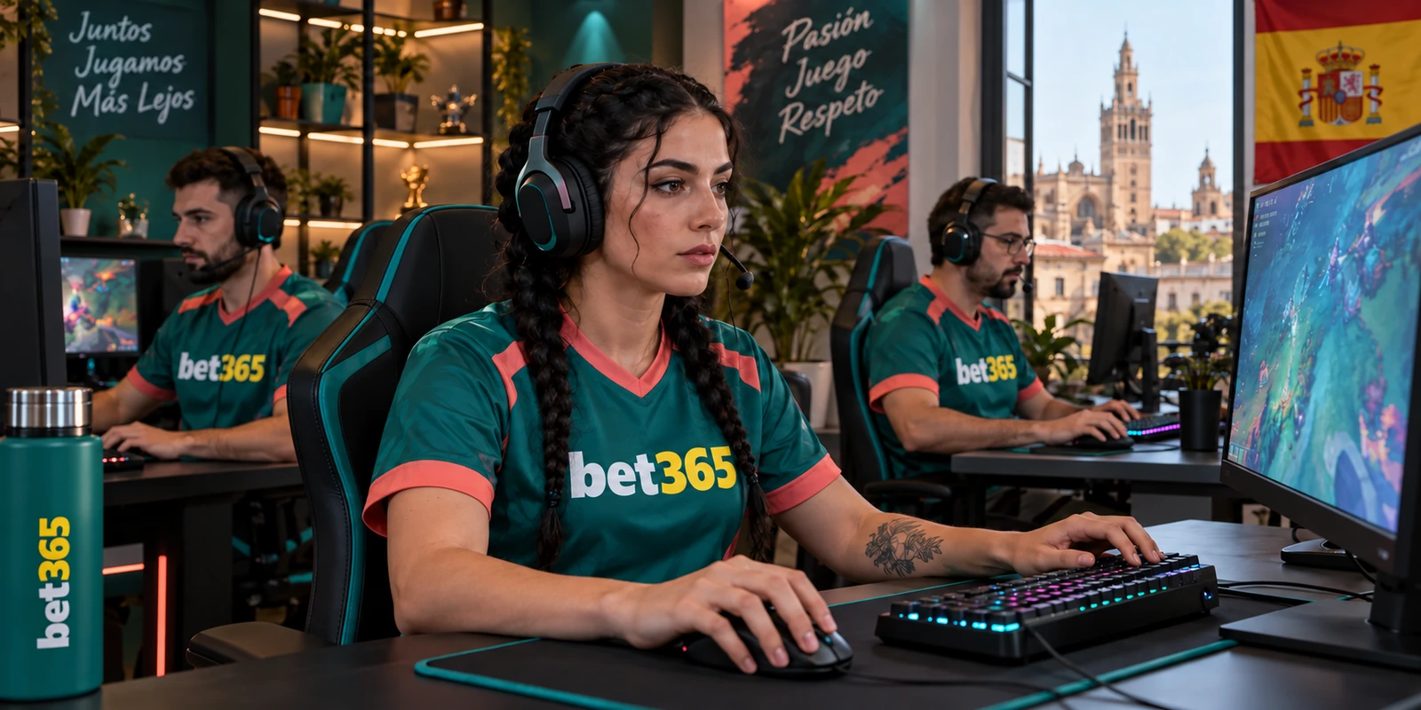 Deportistas con equipación bet365
