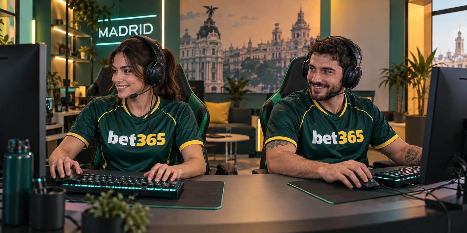 Deportistas con equipación bet365