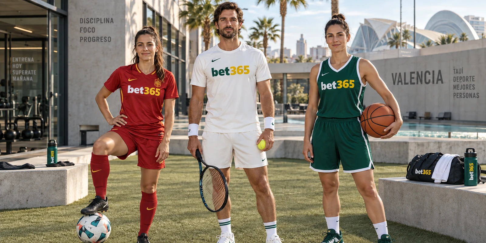 Deportistas con equipación bet365